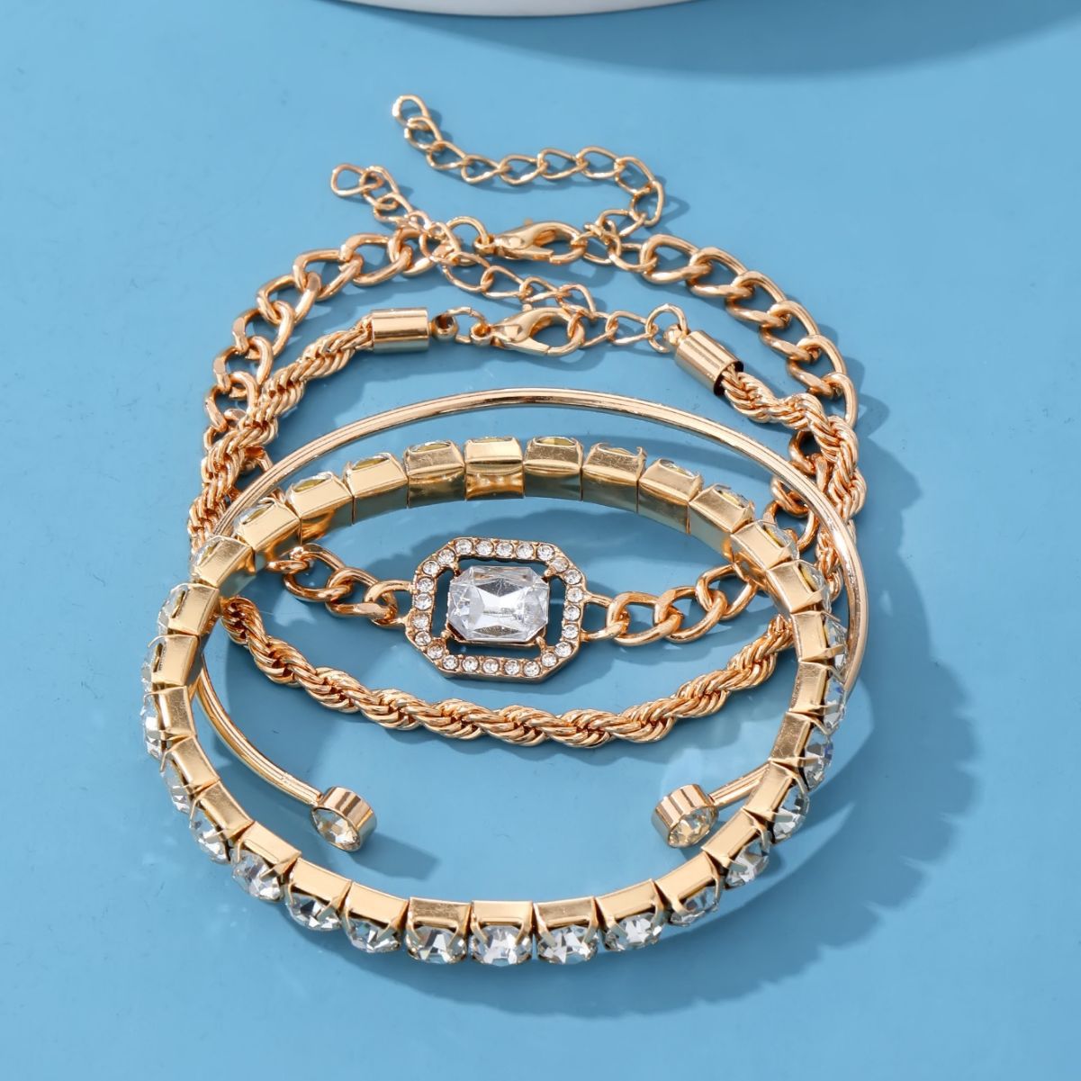 Wholesale Full Diamond Vintage Bracelet Set