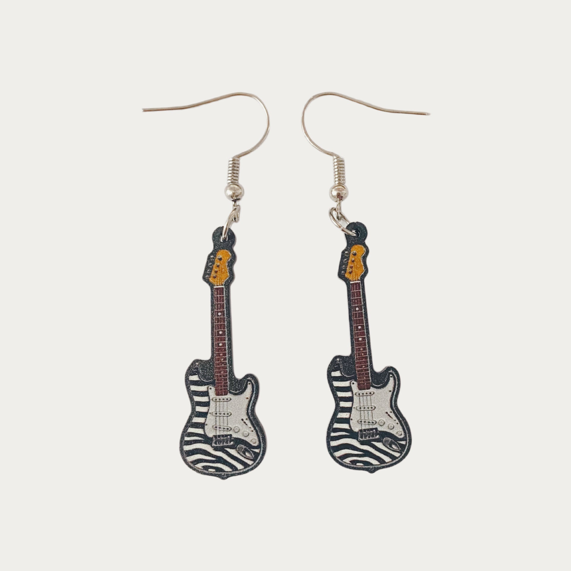 Wholesale Punk Retro Acrylic Electric Guitar Earrings Hip Hop Music Jewelry Fashion Accessory For Resale