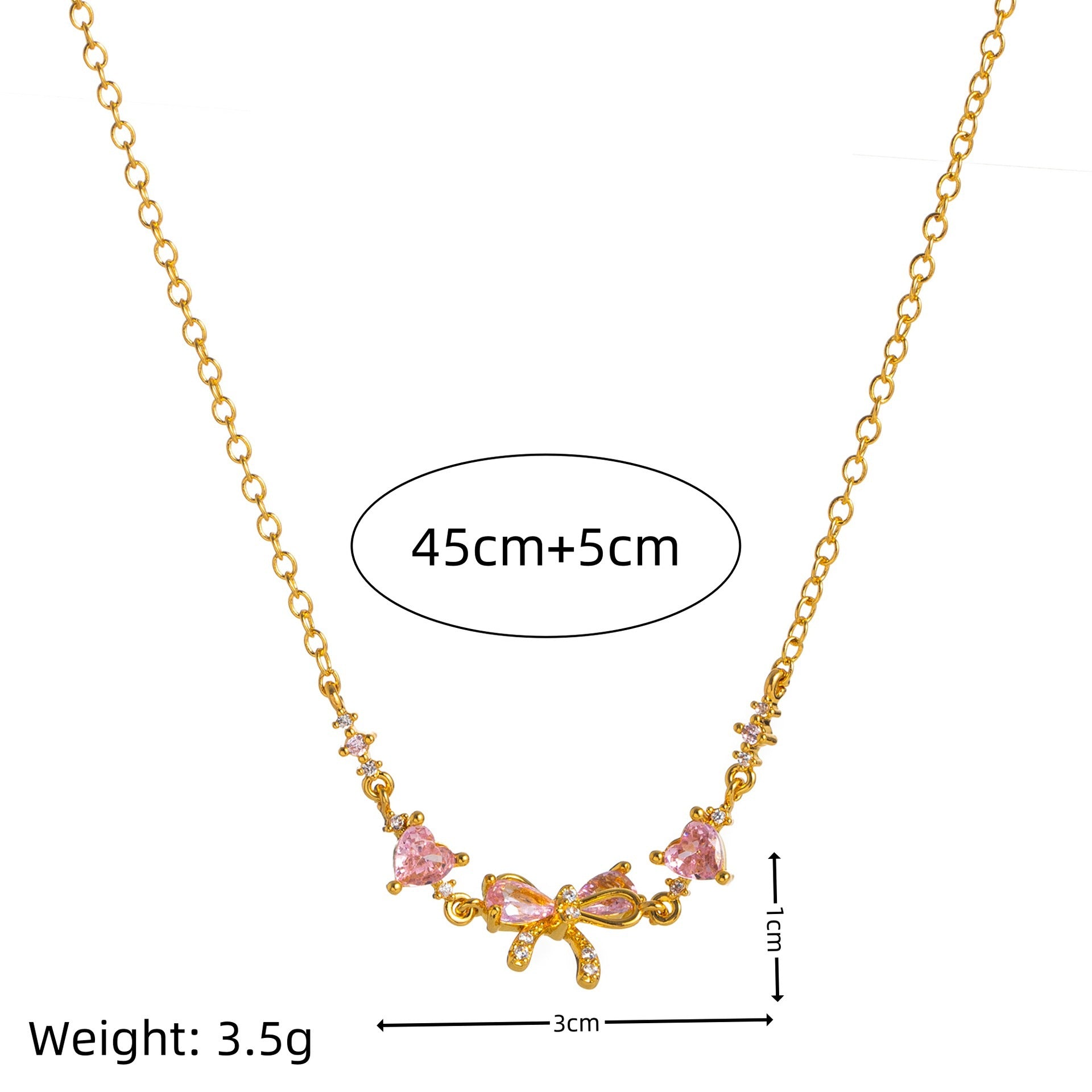 Wholesale Cute and Sweet Love Zircon Bow Bracelet