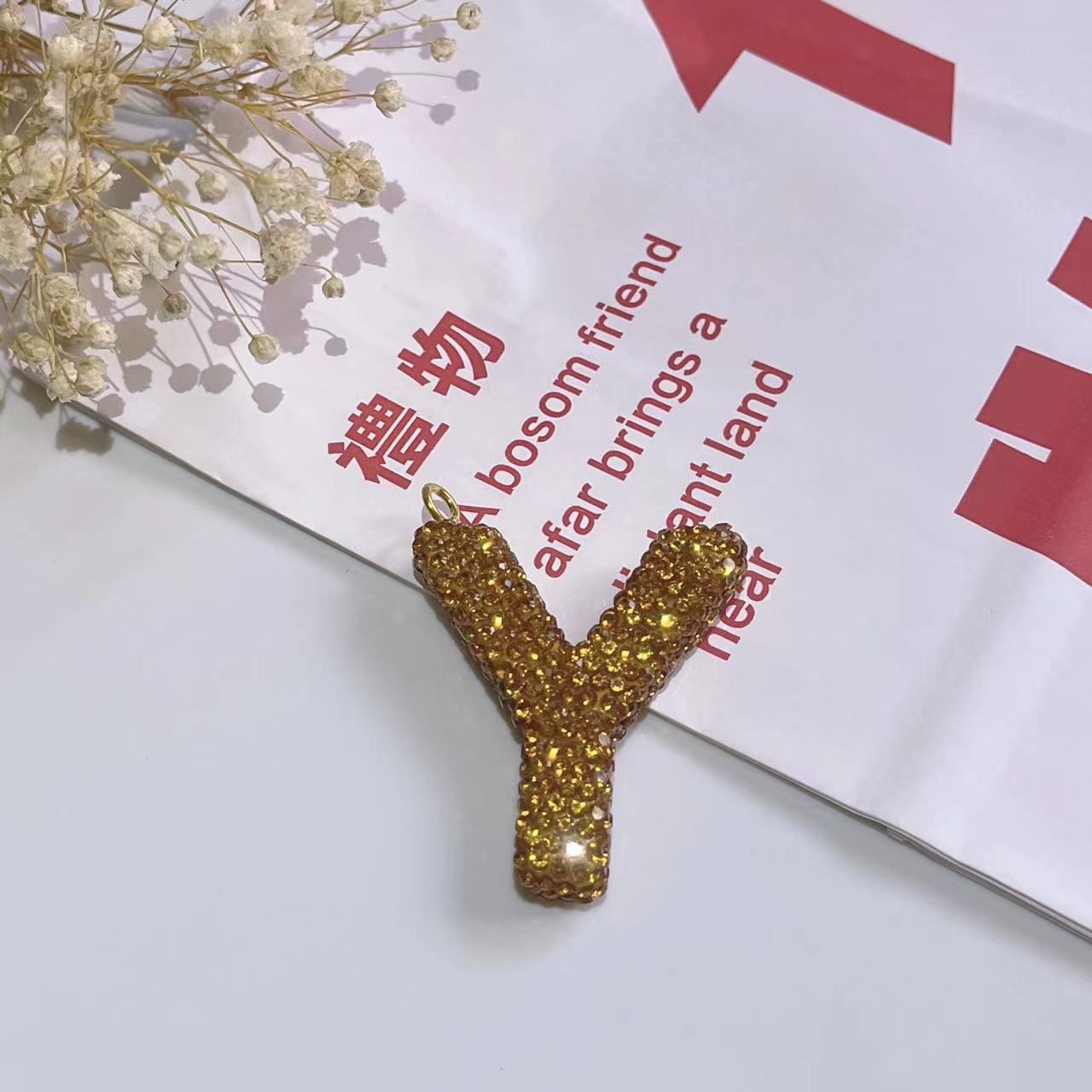 Wholesale Optional Color Letter Car Keychains