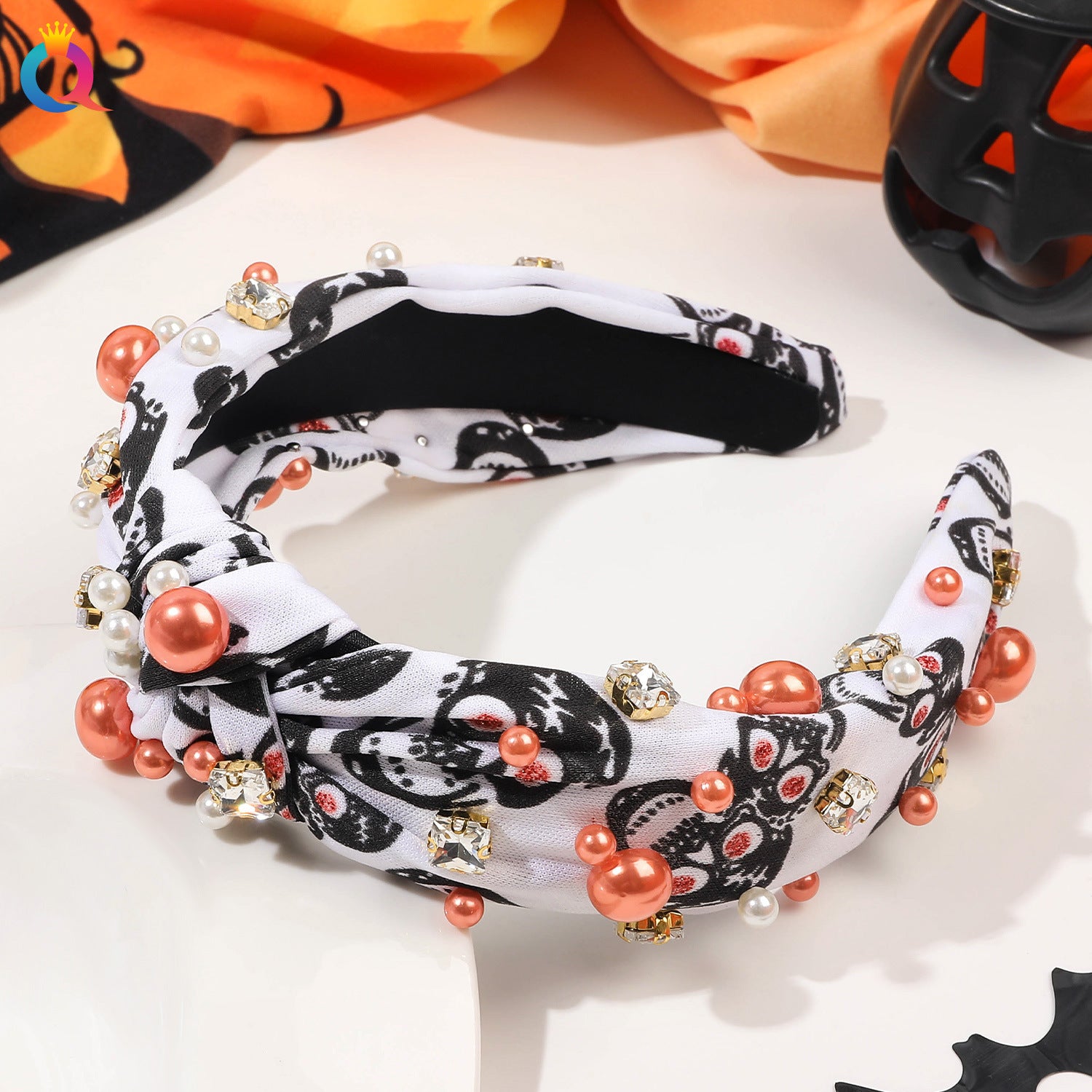 Wholesale Halloween Diamond Pearl Headband