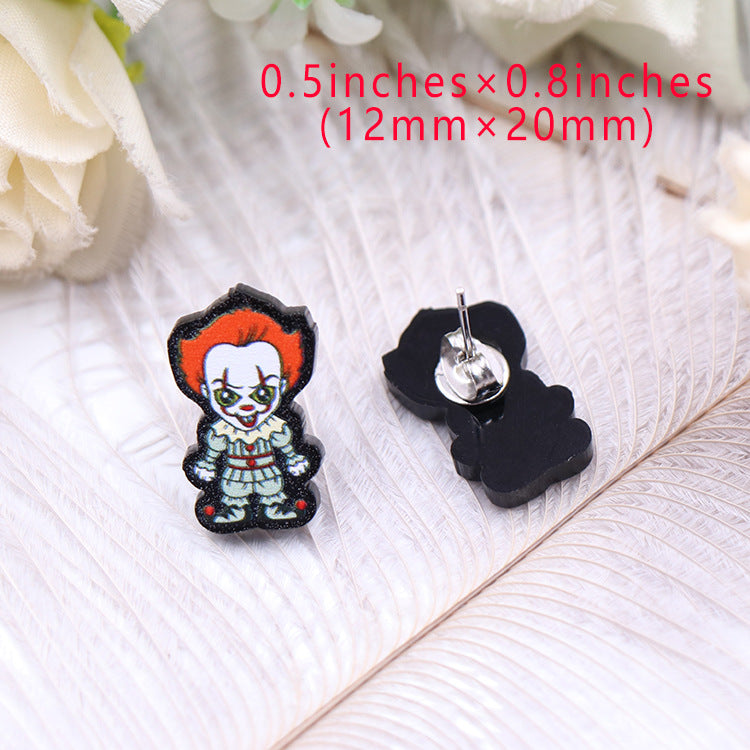 Wholesale Acrylic Film Character Earrings