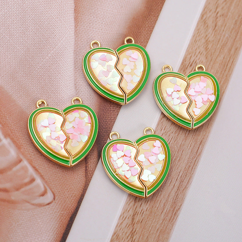 Wholesale Heart Magnetic Necklace Cartoon Necklace Charms