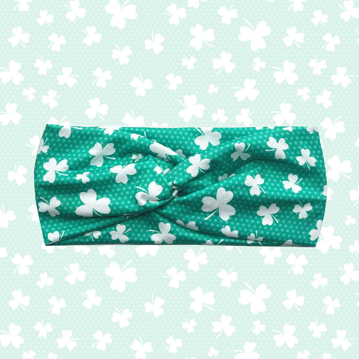Wholesale St.  Patrick' s print cross clover elastic headband