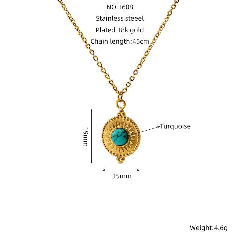 Wholesale Vintage turquoise clavicle necklace