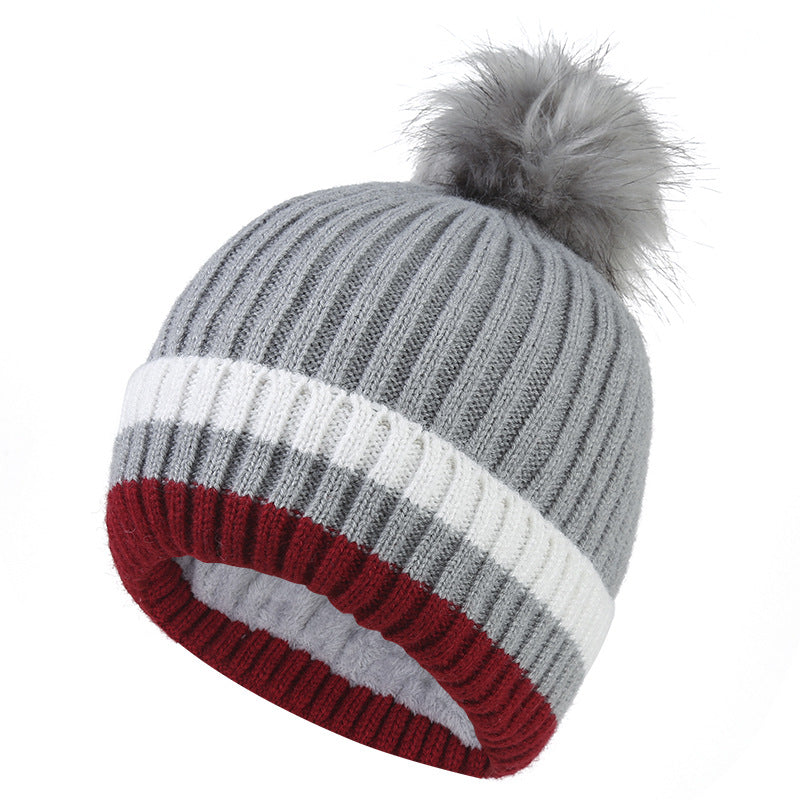 Wholesale Winter Plush Woolen Hats Ear Protection Warm Knitted Hats