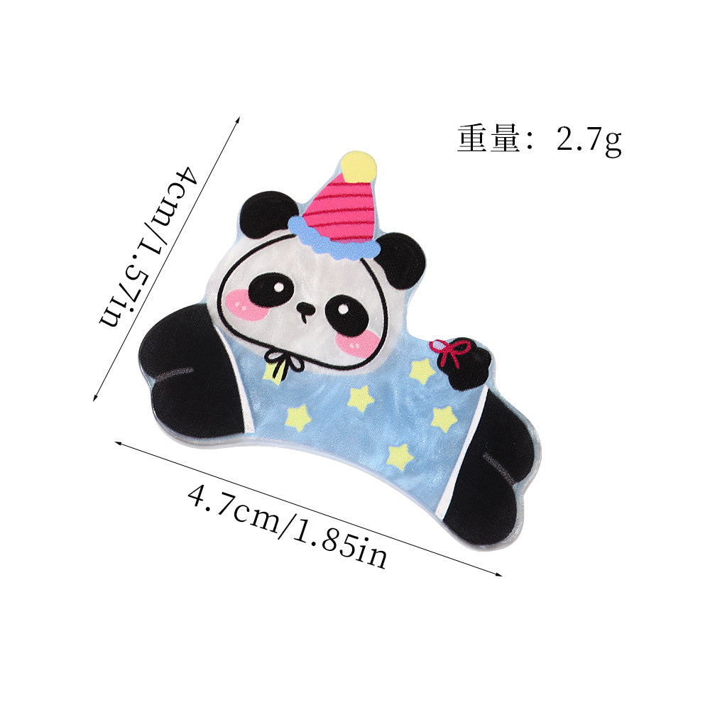 Wholesale 10pcs Colorful and cute cartoon animals Acrylic Flatback