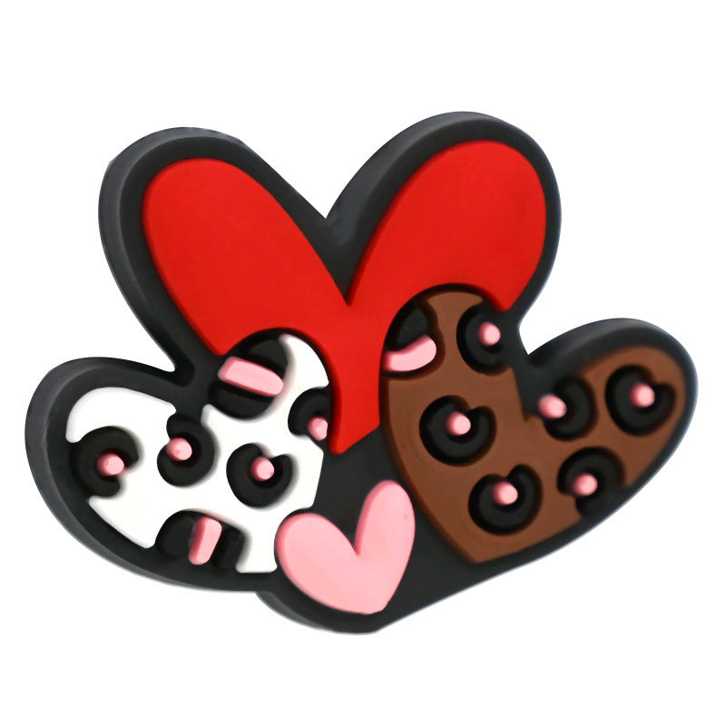 Wholesale  Random  100pcs/pack Valentine' s Day Beads Focal Beads