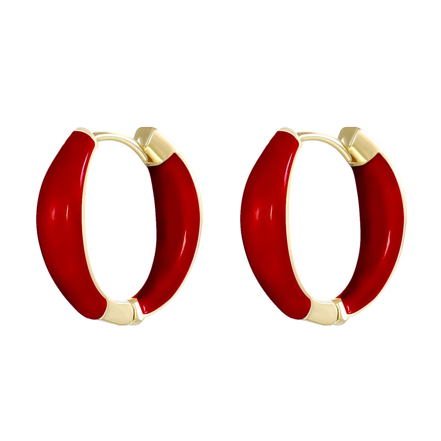 Wholesale color drop oil C-shaped women's fashion temperament niche design geometric earrings