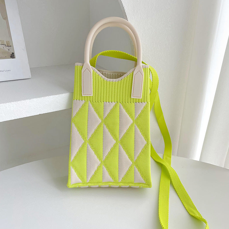 Wholesale Geometry Diamond Bag Mini Polyester One Shoulder Handbag