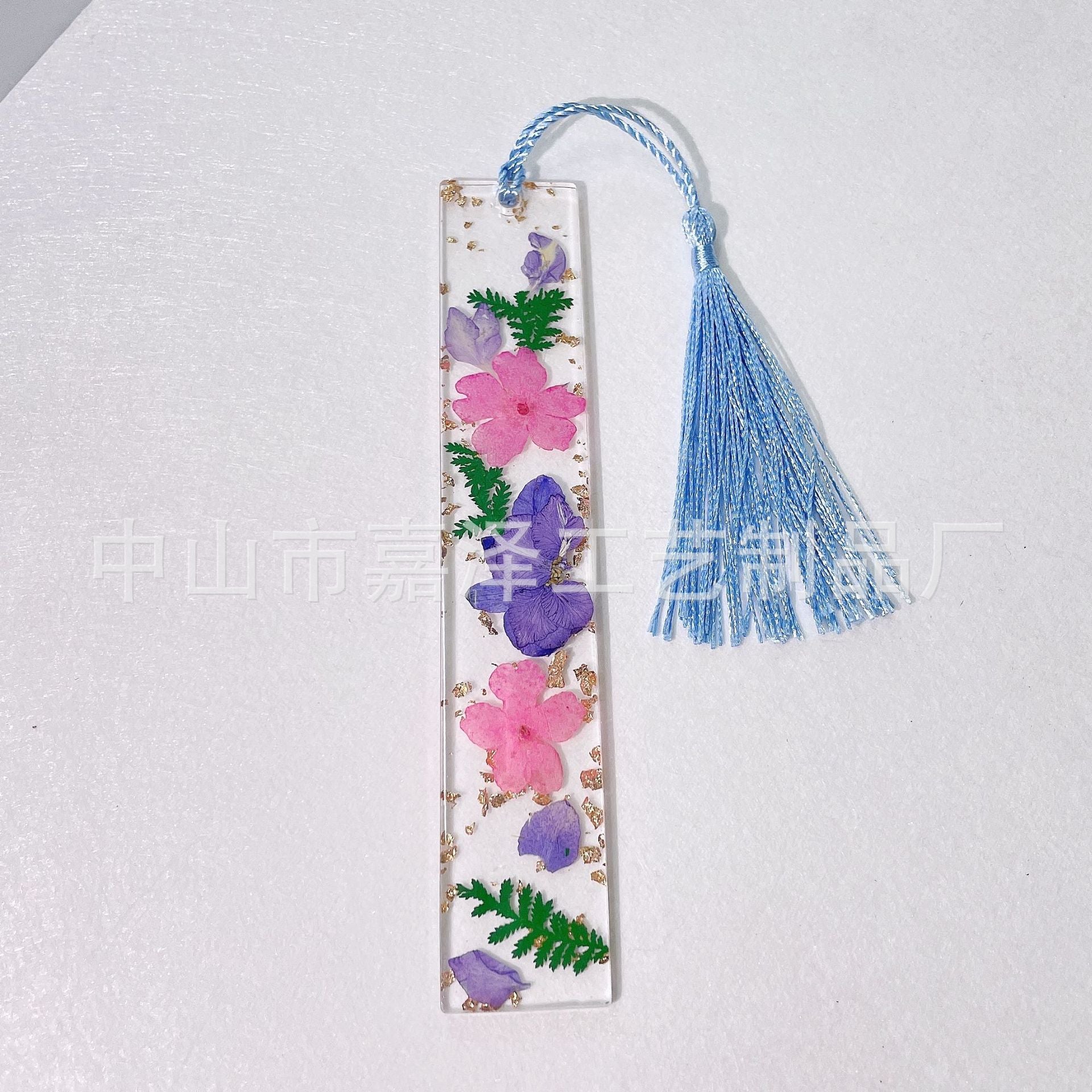 Wholesale Creative Real Flower Daisy Epoxy Transparent Tassel Dried Flower DIY Bookmark