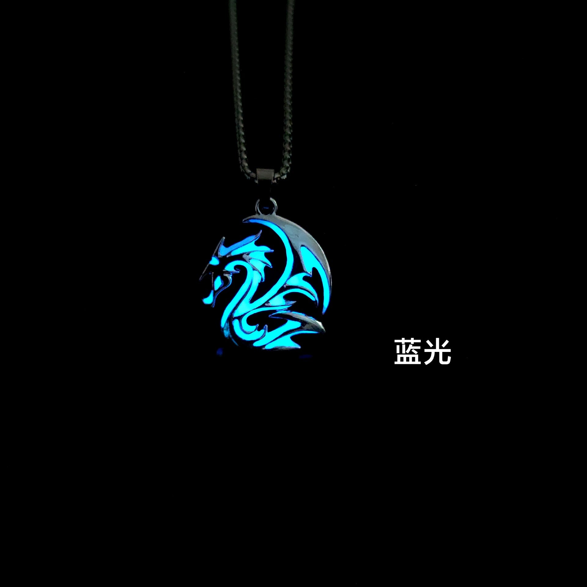 Wholesale Dragon patterned totem luminous necklace