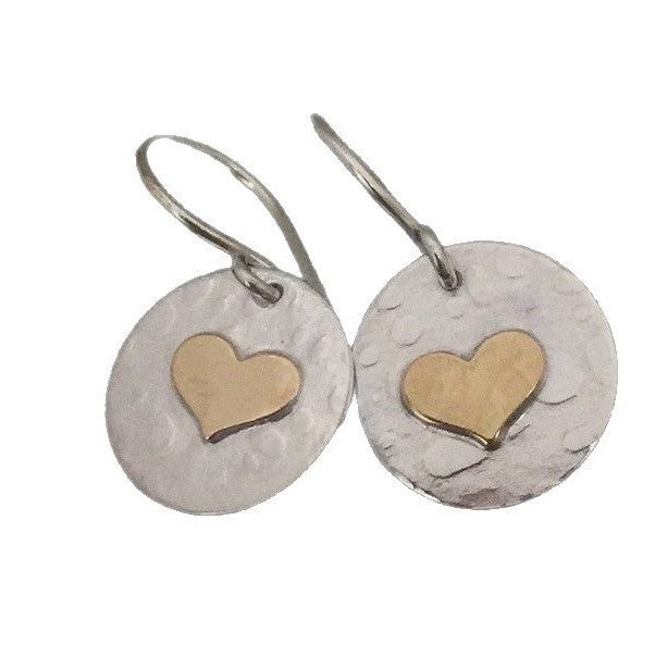 Wholesale Silver Love Round Alloy Earrings