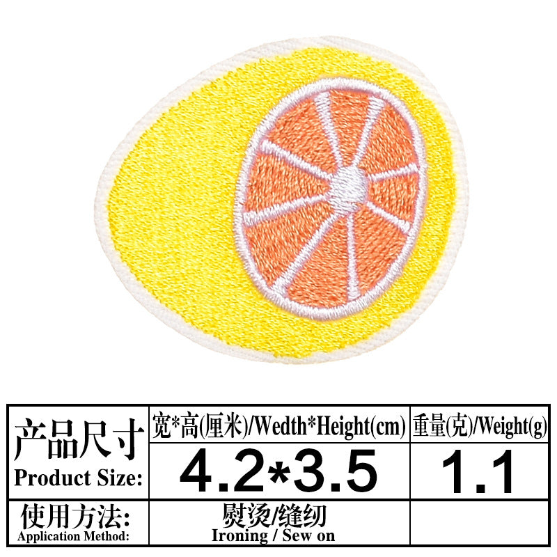 Wholesale Felt Decorative Patches DIY Craft Supply Hedgehog Lemon Tree Applique For Clothing Bags Towels