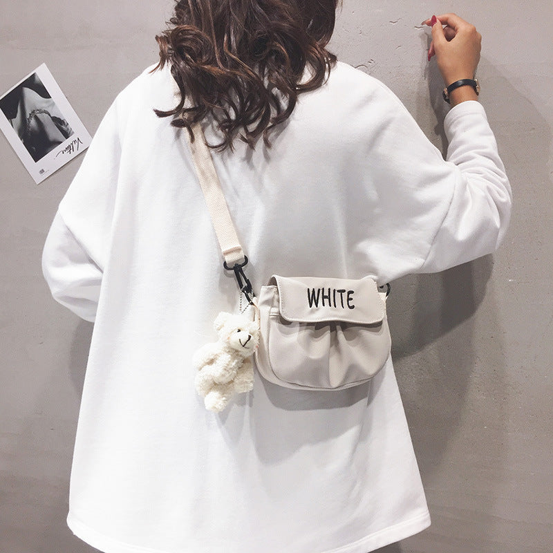 Wholesale Nylon shoulder bag printed lettering crossbody bag coin purse