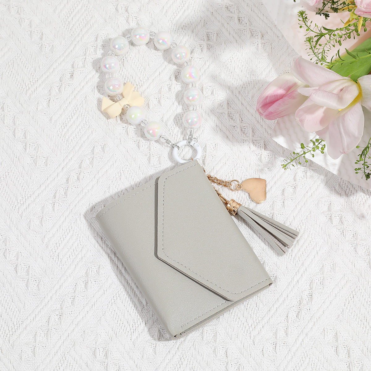 Llavero de muñeca de muñeca de bolsas de tarjeta PU al por mayor