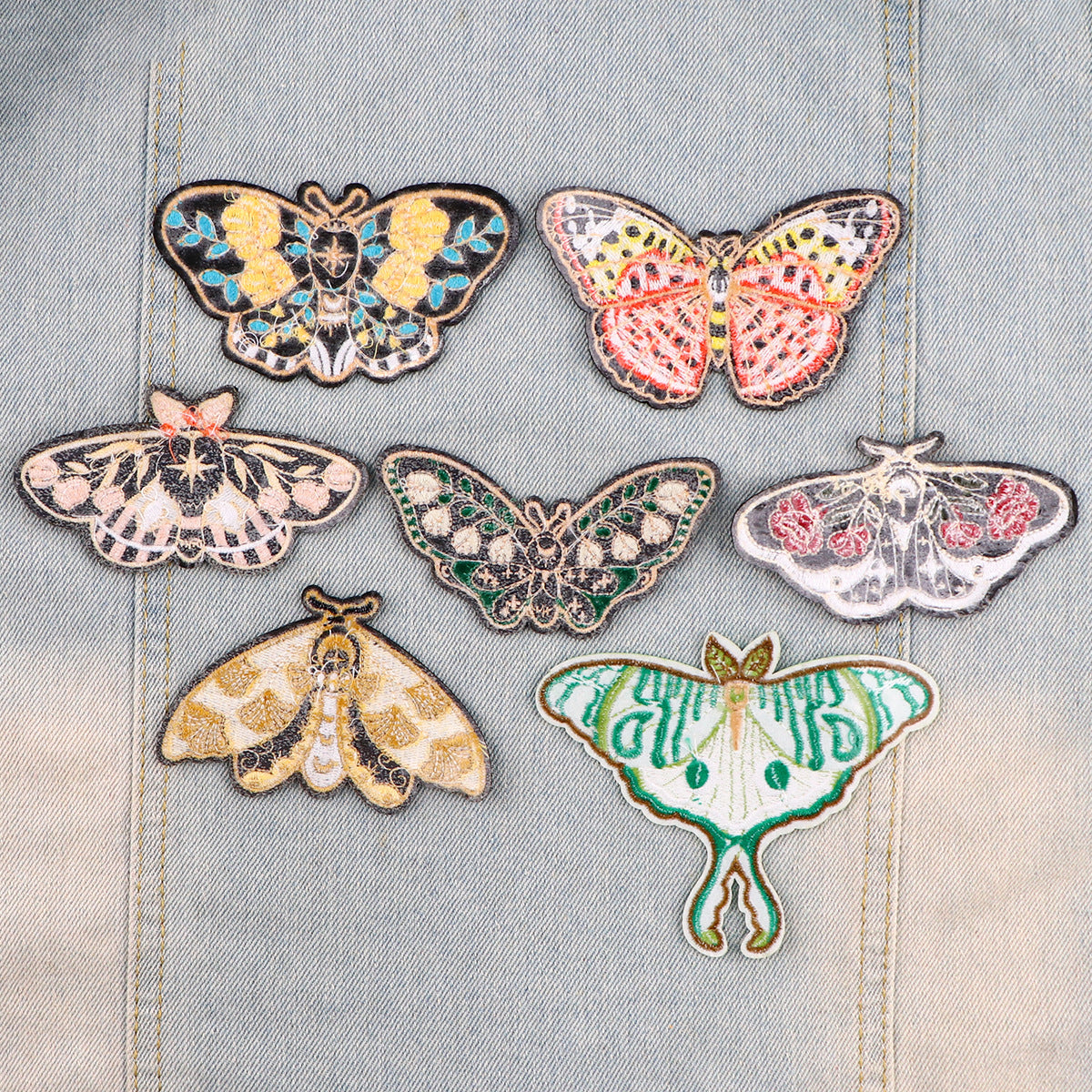 Wholesale Butterfly Cloth Patch Insect Embroider Patch Clothing Luggage Accessories