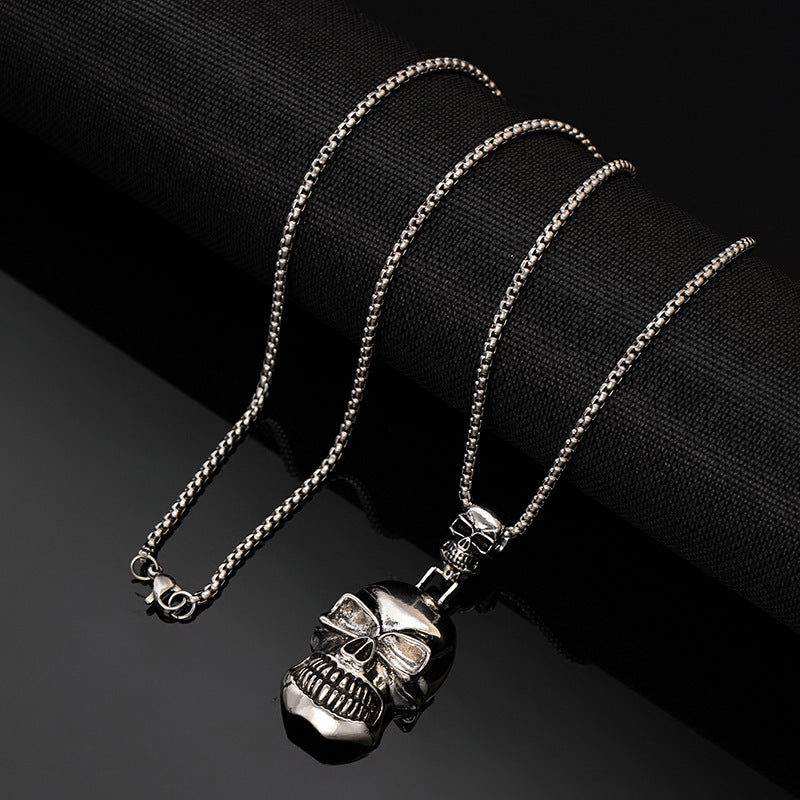 Wholesale Vintage dark skull necklace crow sheep head gothic hip hop punk rock