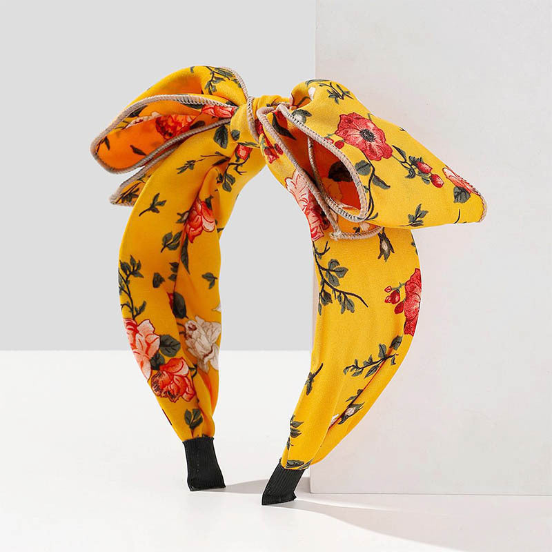 Wholesale Hair Art Knotted Rose Bow Headband