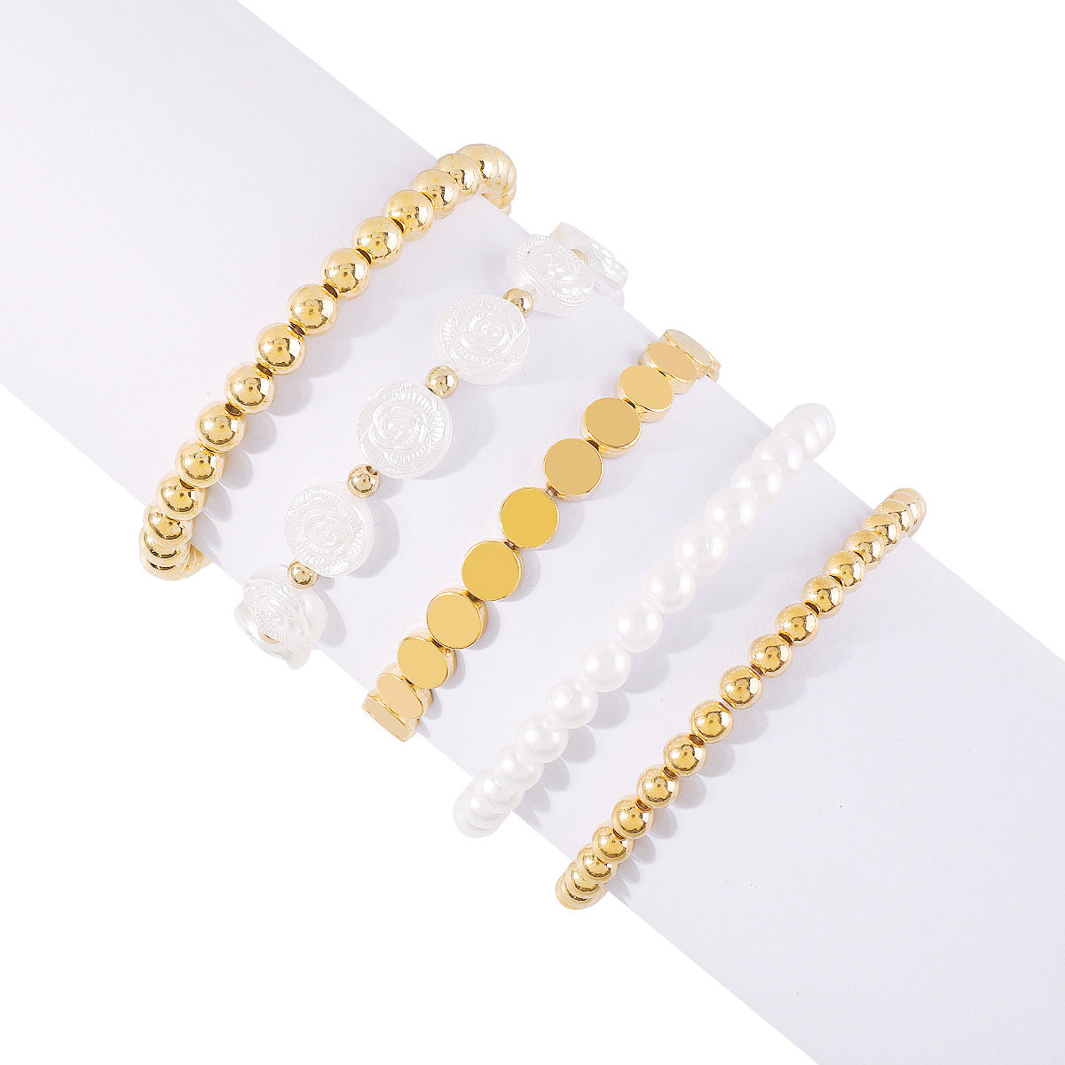 Wholesale Niche Design Pearl CCB Beaded Multi-layer Bracelet