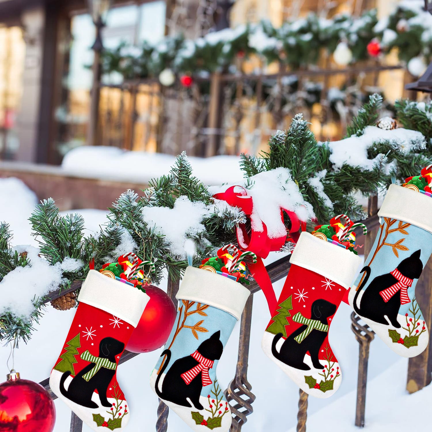 Wholesale Christmas Decoration Supplies Snowman Old Man Deer Christmas Stockings Gift Bag