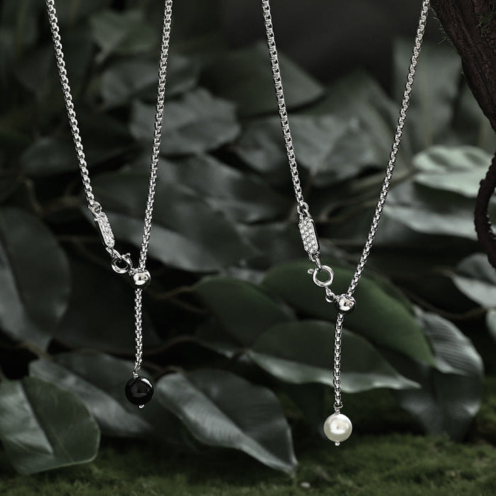 Wholesale Clavicle Chain Adjustable Zircon Buckle Necklace Sweater Chain