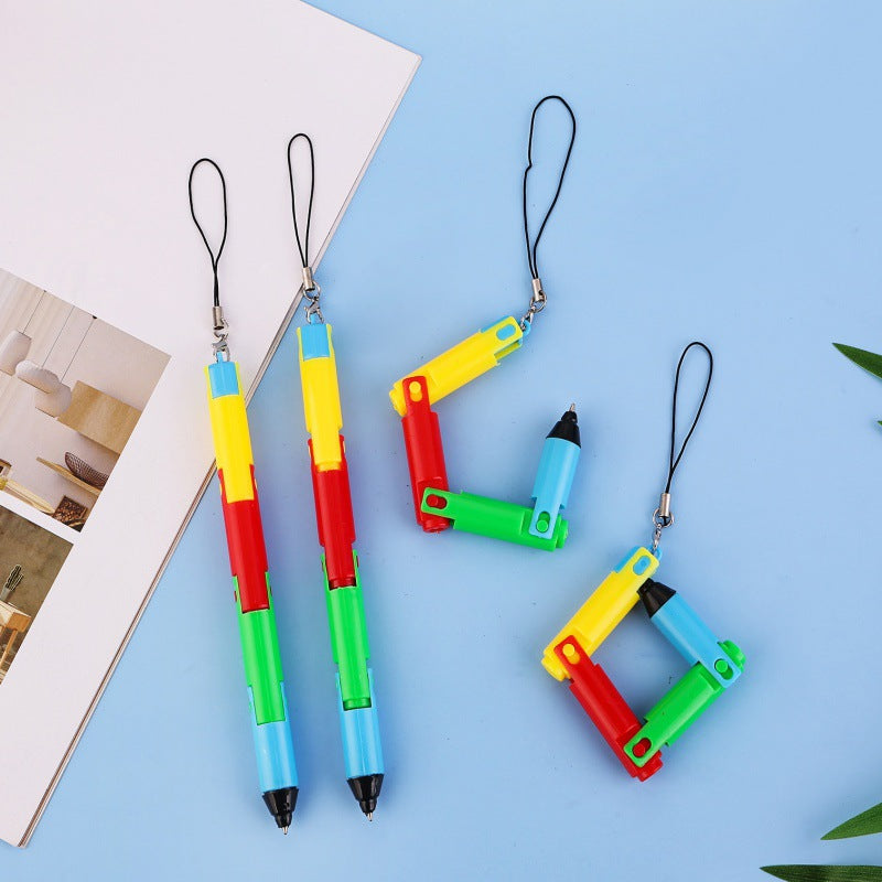 Wholesale Candy Color Lanyard Folding Ballpoint Pen