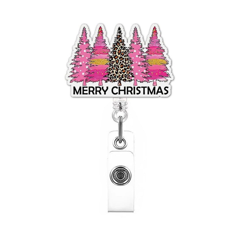Wholesale Christmas Tree Christmas Cartoon Badge Reels