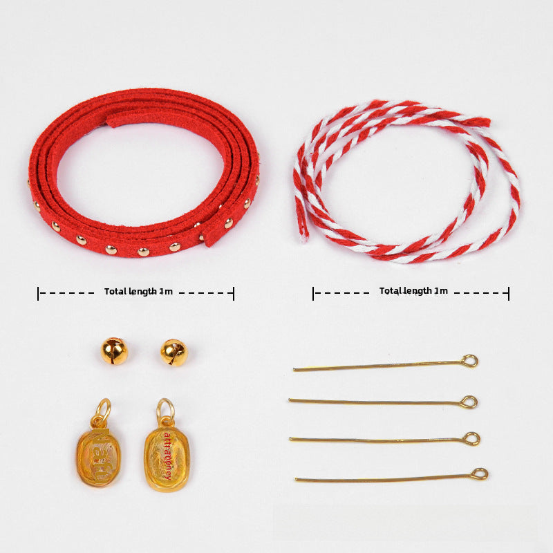 Wholesale Handmade DIY plush twisted stick accessories material doll black eyes nose Christmas hat scarf Accessories