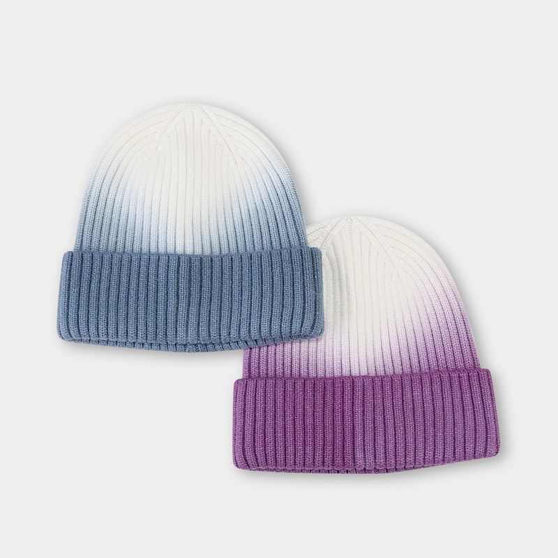 Wholesale Winter Tie Dye Wool Knitted Hat
