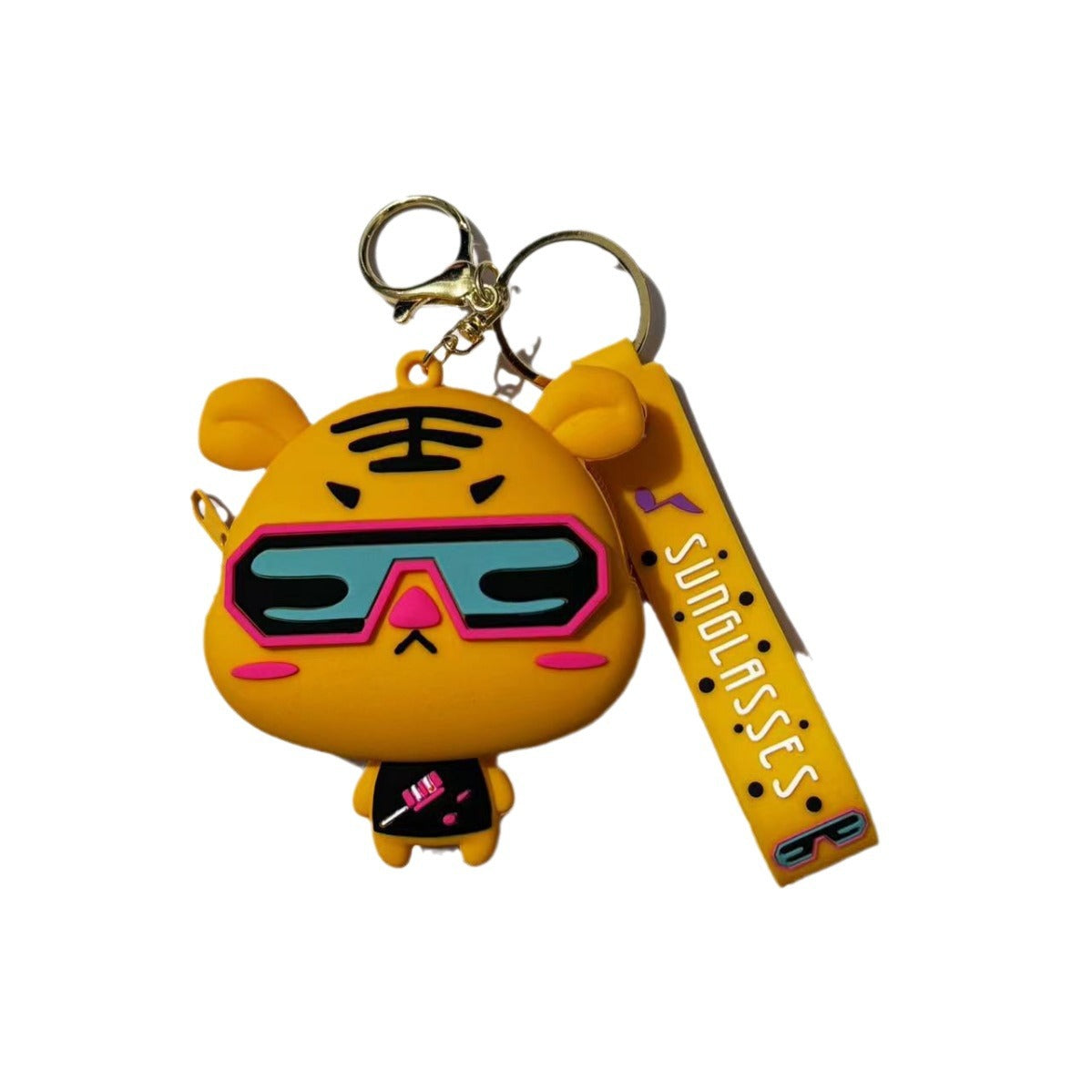 Wholesale Creative Silicone Electronic Sound Zero Wallet Keychain