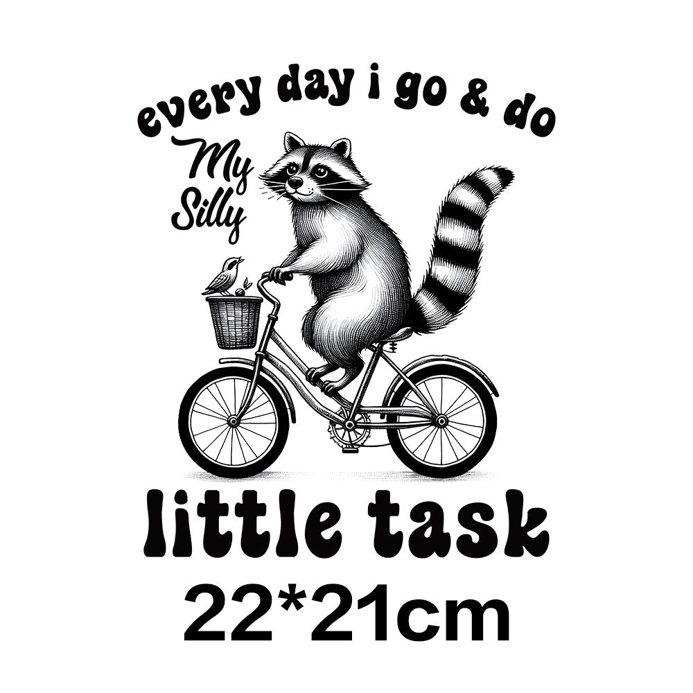 Wholesale 10pcs Fun Raccoon  UV DTF Ready to Press Transfers Wraps