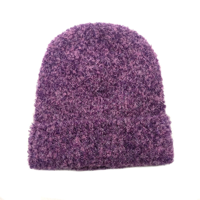 Wholesale Autumn and Winter Loose Thickened Warm Stacked Acrylic Wool Hat