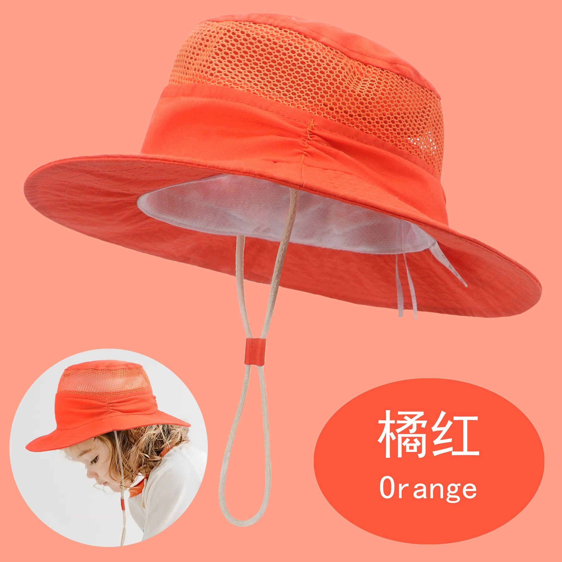 Wholesale Breathable Mesh Cartoon Dinosaur Print Outdoor Children's Sun Hat