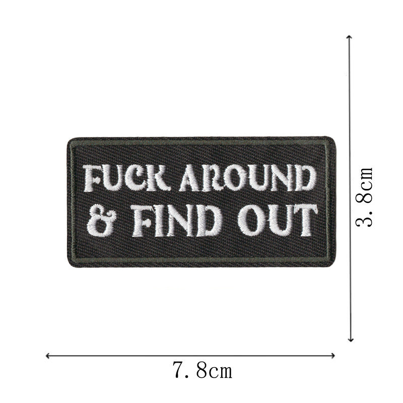 Wholesale Warrior Series English Letter Embroidered Patch