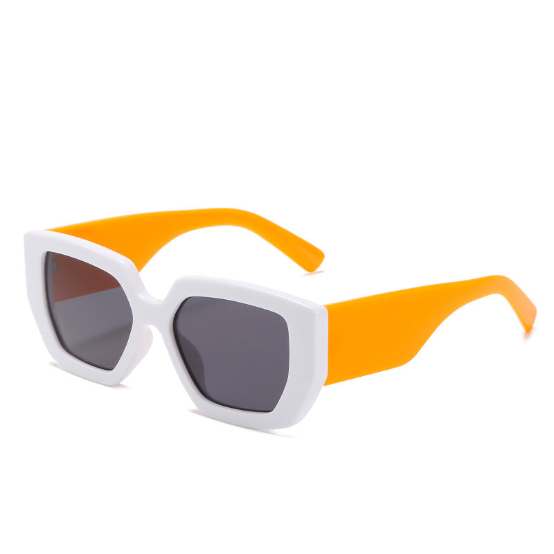 Wholesale Fashion Wide Leg Retro Square Frame Sunglasses