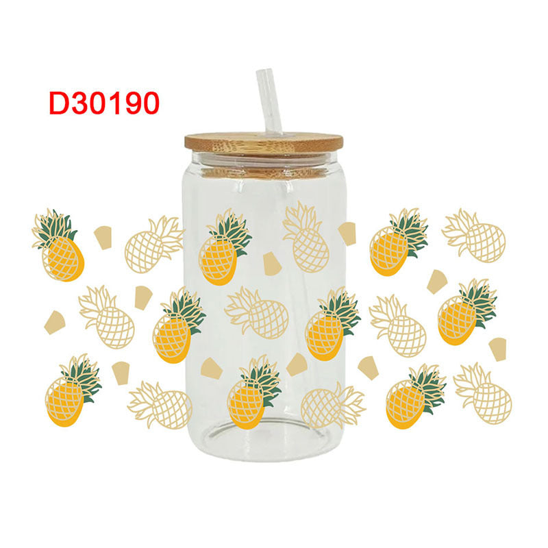 Wholesale Colorful Fruit Series 16oz Cup UV DTF Wraps