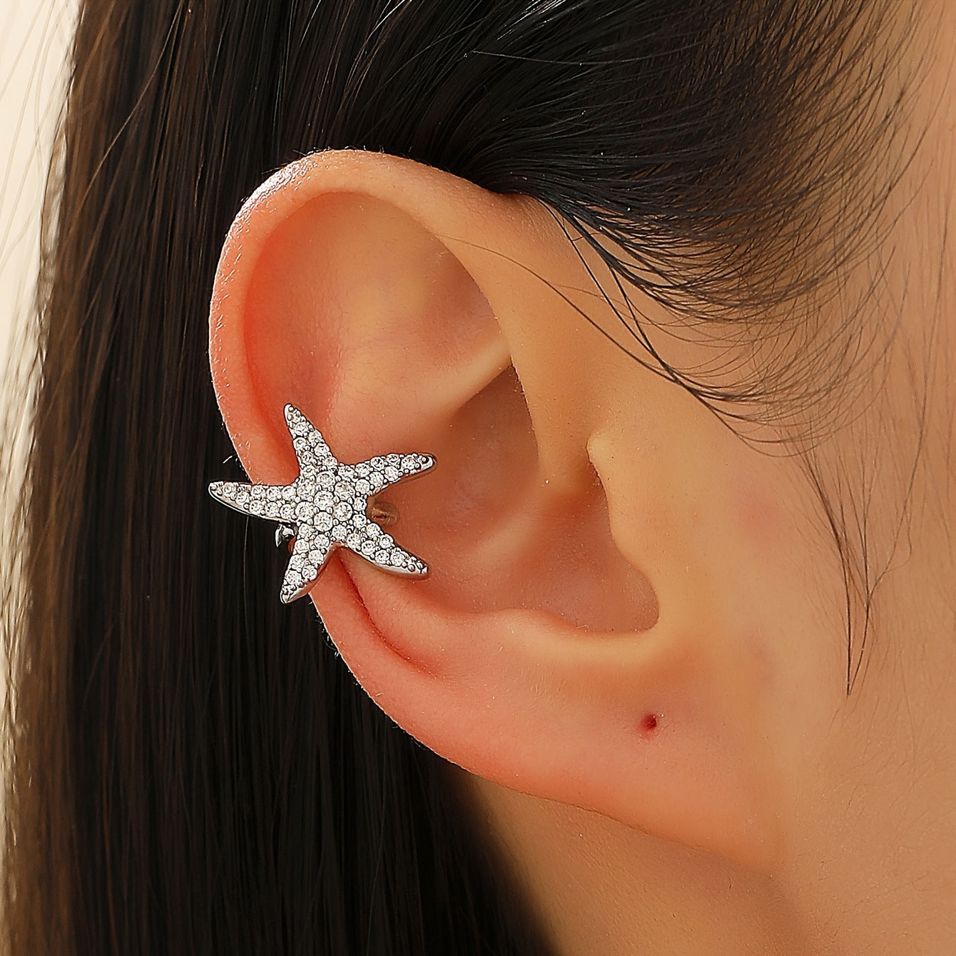Wholesale Starfish Sun Moon Flower Ear Cuff No Piercing Women Vacation Style Fashion Accessory