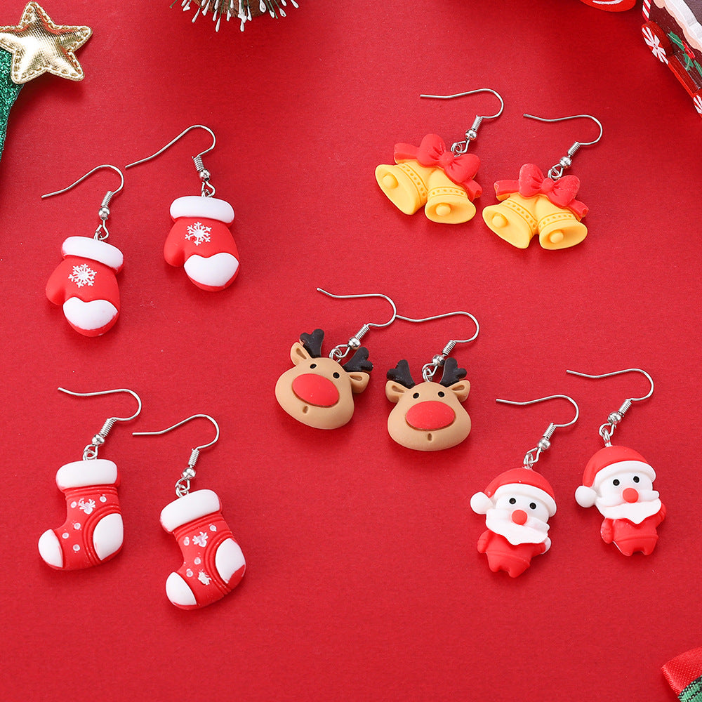 Wholesale Cute  and Reindeer Earrings for Christmas
