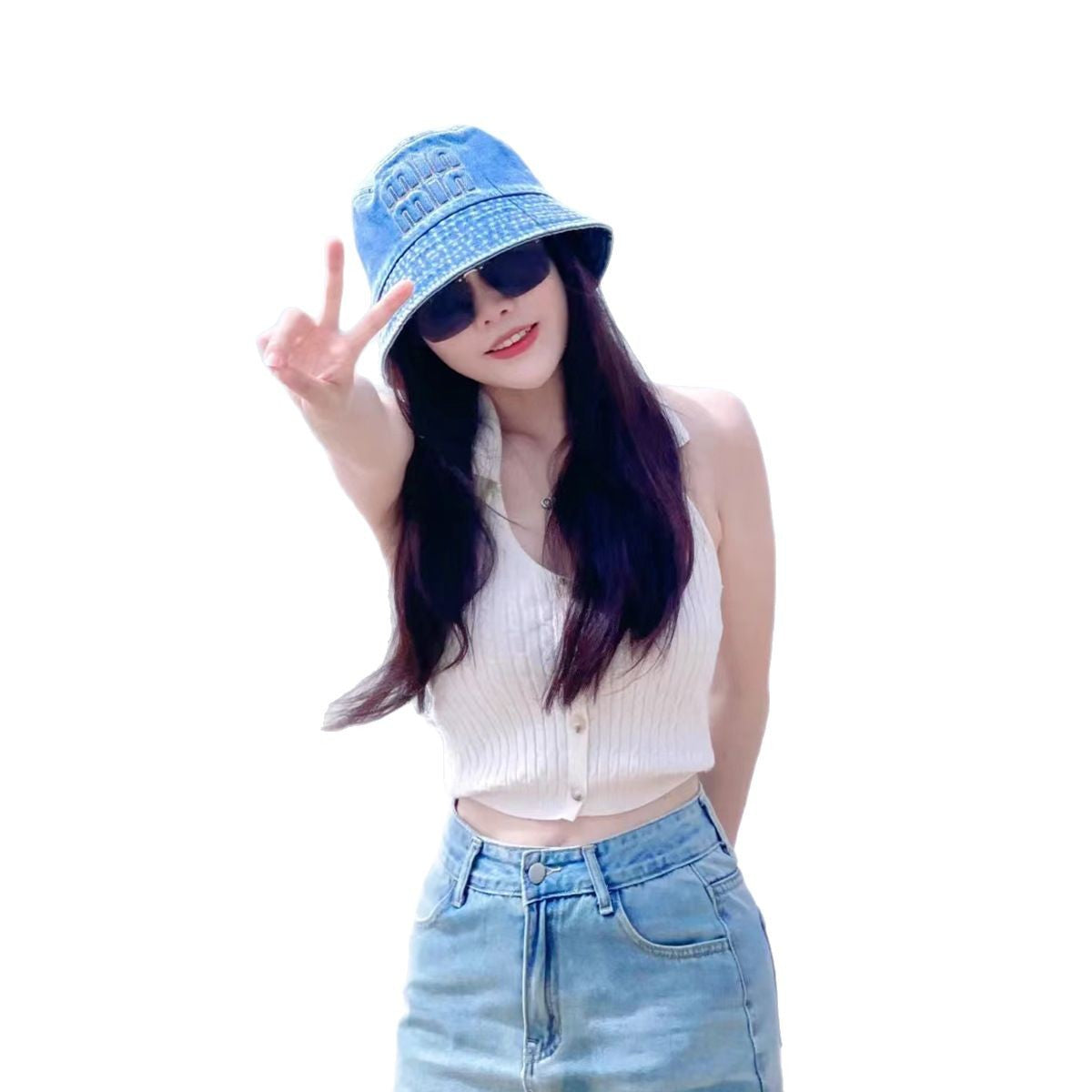 Wholesale fisherman hat concave-convex letter min washing cap sunscreen sunshade