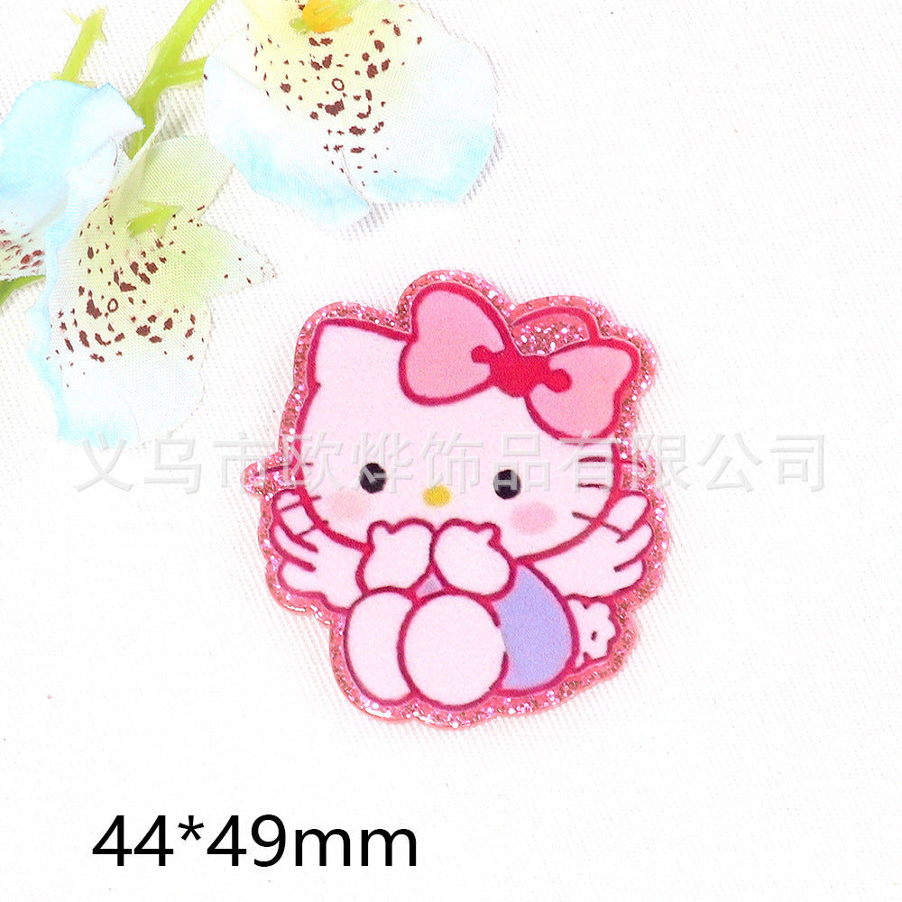 Wholesale 10pcs/pack cartoon rabbit bear acrylic cuteDIY Flatback OLY Exclusive