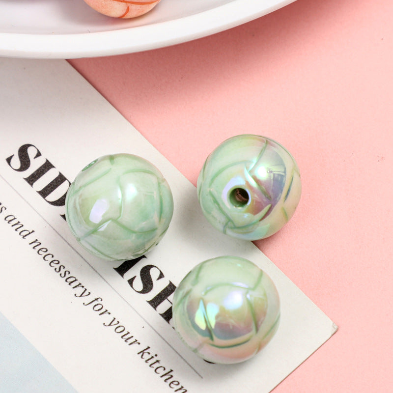 Cuentas de texturas de acrílico de 50 piezas al por mayor de 50 piezas