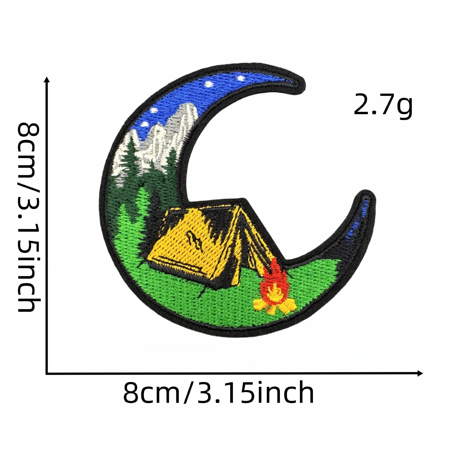 Wholesale  Cartoon Outdoor Scenery Embroidery Cloth DIY Patches Stickers