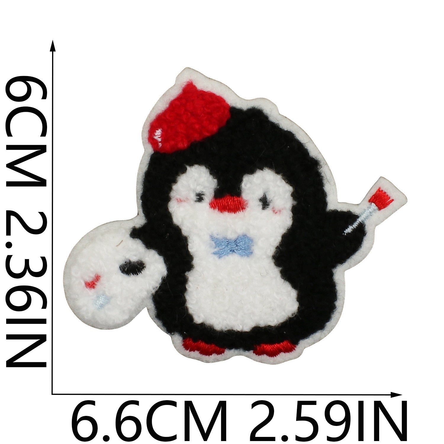 Wholesale Cartoon Cute Hat Penguin Embroidery DIY Patches
