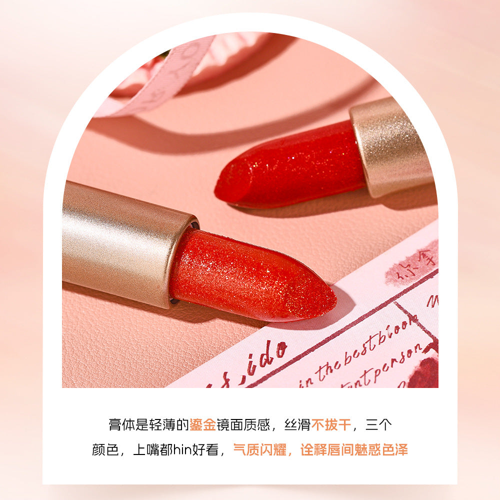 Wholesale Wholesale moisturizing gilded mirror pearlescent lipstick