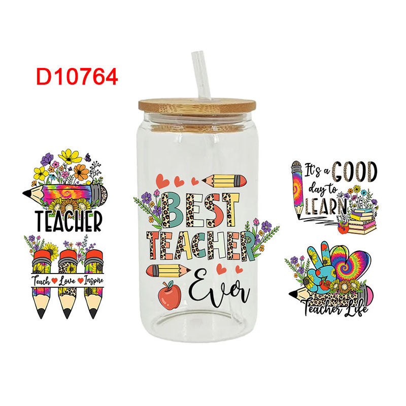 Wholesale UV Transfer Paste Glass Crystal Label Crystal Paste 16OZ UV DTF WRAPS 23cmX11cm