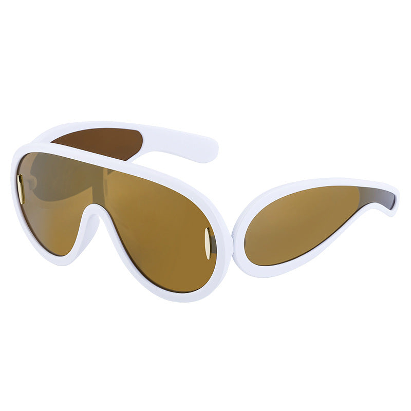 Wholesale PC Integrated Large Frame Sports Cycling Sunglasses