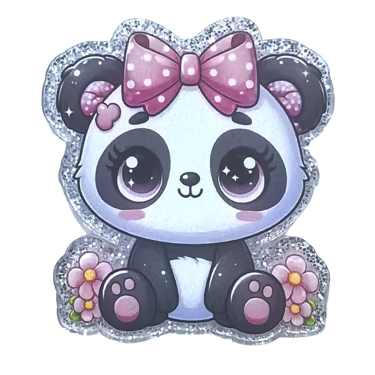 Wholesale 10pcs Cartoon panda animal acrylic cute item
