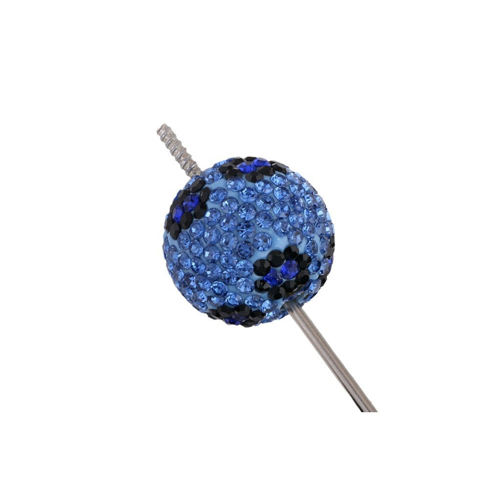 Wholesale 2CM Classic Leopard Print Round Beads with Large Hole,  Polymer Clay Straight Hole Beads,  DIY Phone Keychain Necklace Accessories