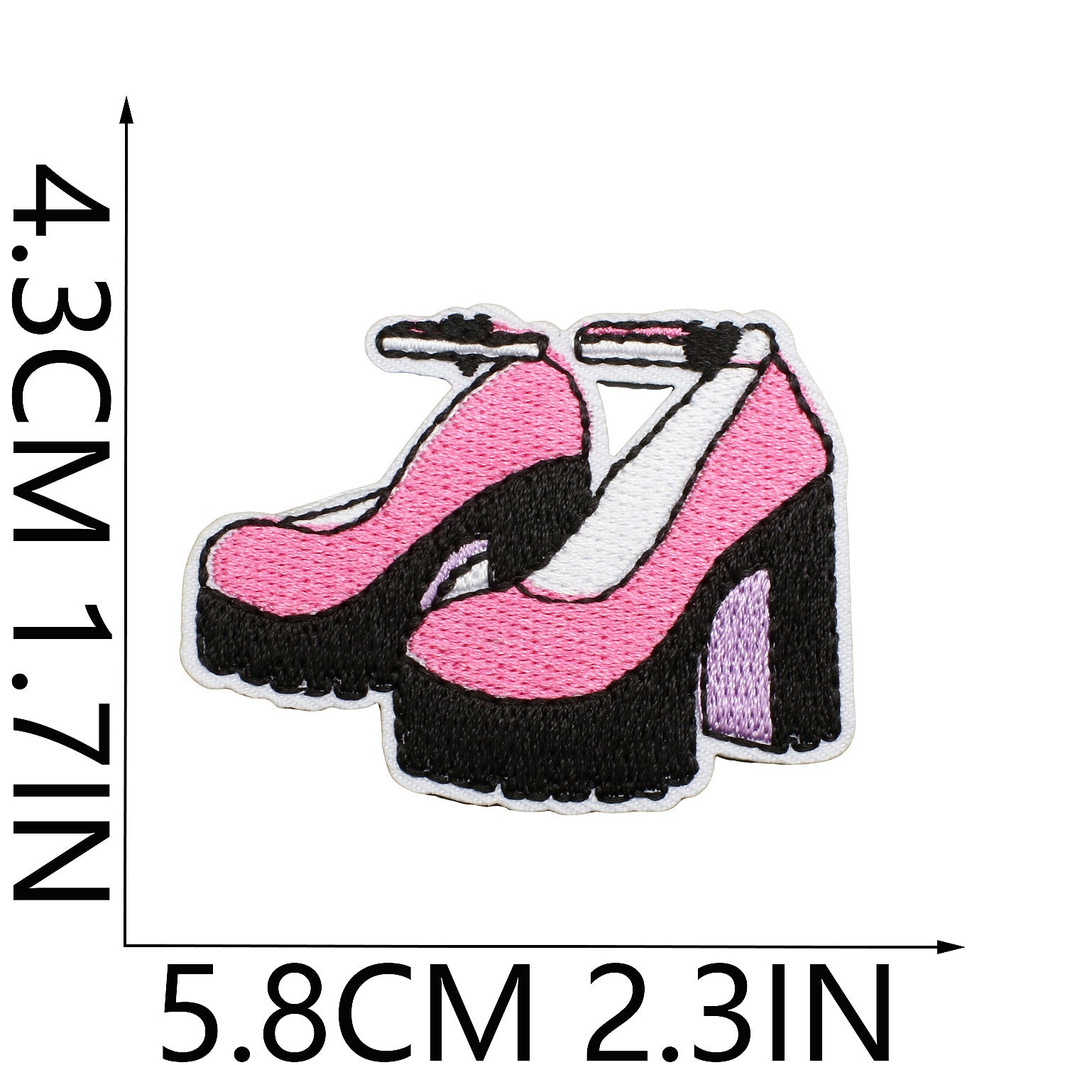 Wholesale Stylish Purple Eye Embroidery Patch Design Iron On Applique For Clothing DIY Fashion Accessory Gift